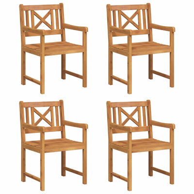 Ruskea puutarhan tuoli Acvinia 56x56x90cm (4 pcs, akaasiapuu)