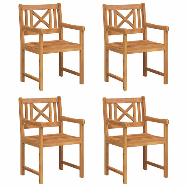Ruskea puutarhan tuoli Acvinia 56x56x90cm (4 pcs, akaasiapuu)