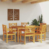 Ruskea puutarhan tuoli Burihovici 56x56x90cm (6 pcs, akaasiapuu)