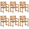 Ruskea puutarhan tuoli Burihovici 56x56x90cm (6 pcs, akaasiapuu)