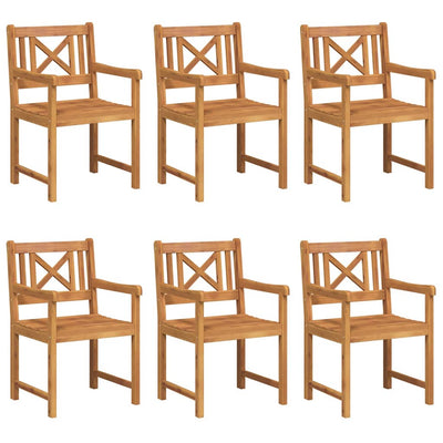 Ruskea puutarhan tuoli Burihovici 56x56x90cm (6 pcs, akaasiapuu)