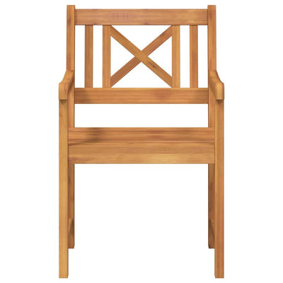 Ruskea puutarhan tuoli Burihovici 56x56x90cm (6 pcs, akaasiapuu)