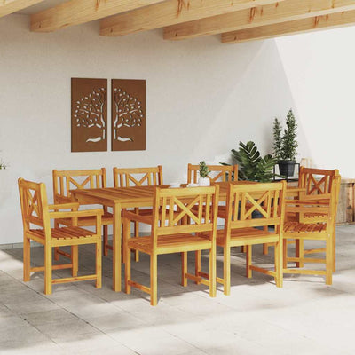 Ruskea puutarhan tuoli Amsela 56x56x90cm (8 pcs, akaasiapuu)