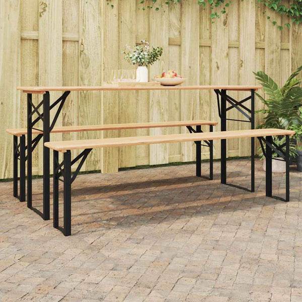 Olutpöydän jalka 2 kpl Musta 39 x 3 x 75 cm Jauhemaalattu Teräs