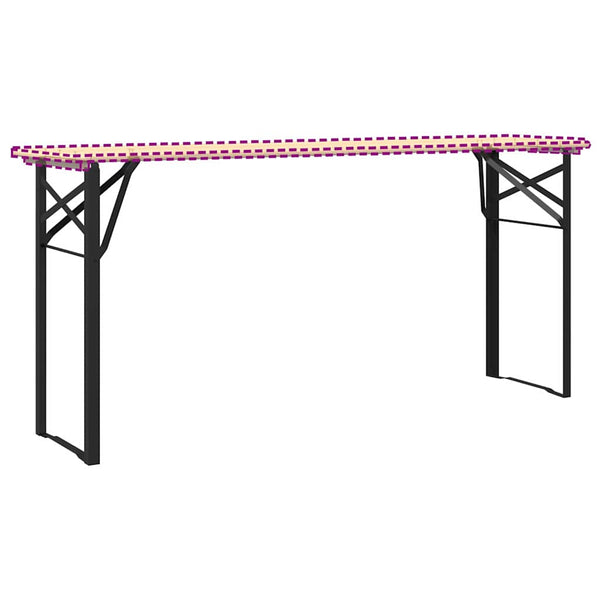 Olutpöydän jalka 2 kpl Musta 39 x 3 x 75 cm Jauhemaalattu Teräs