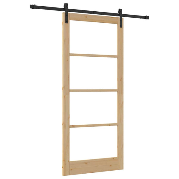Liukuovi ORKDAL Luonnollinen ja musta 93 x 211 cm