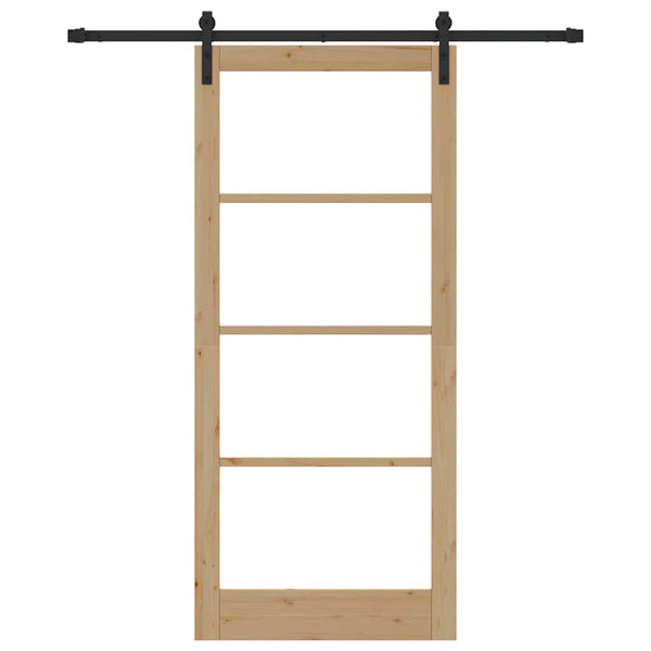 Liukuovi ORKDAL Luonnollinen ja musta 93 x 211 cm