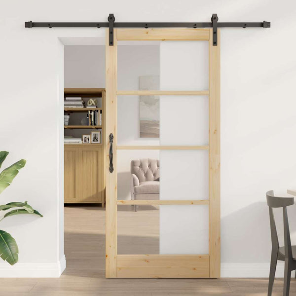 Liukuovi ORKDAL Luonnollinen ja musta 93 x 202 cm