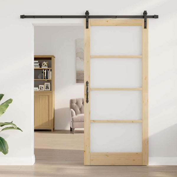 Liukuovi ORKDAL Luonnollinen ja musta 93 x 211 cm