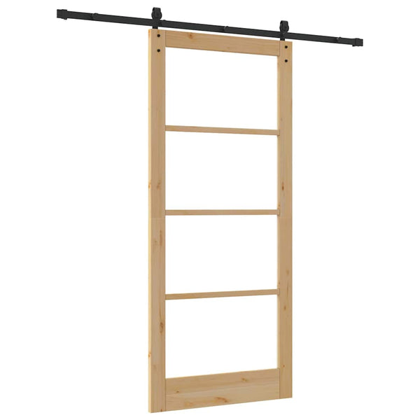Liukuovi ORKDAL Luonnollinen ja musta 93 x 211 cm