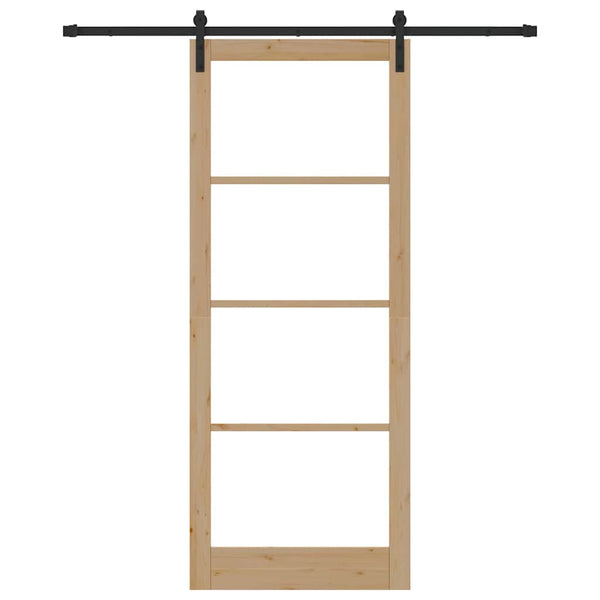 Liukuovi ORKDAL Luonnollinen ja musta 93 x 232 cm
