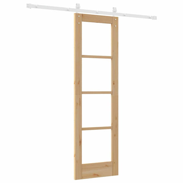 Liukuovi ORKDAL Luonnollinen 61 x 198,5 cm Täysi mänty ja lasi