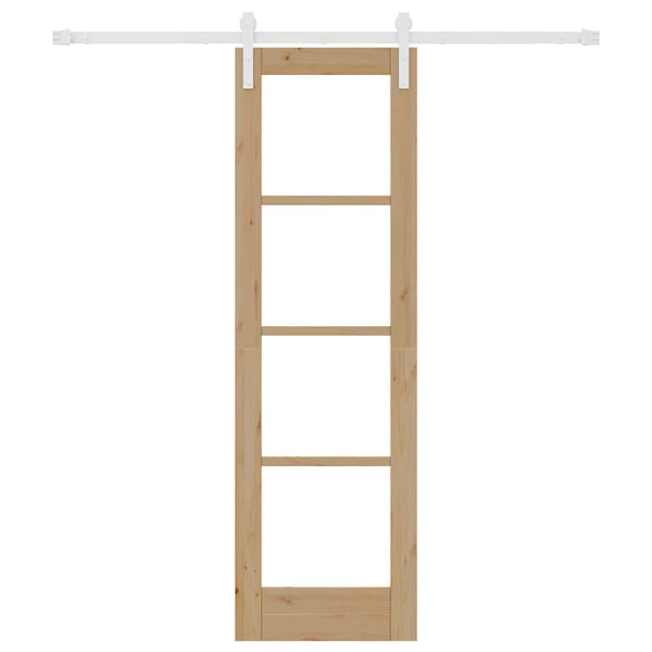 Liukuovi ORKDAL Luonnollinen 61 x 198,5 cm Täysi mänty ja lasi
