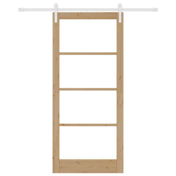 Liukuovi ORKDAL Luonnollinen 93 x 211 cm Täysi mänty ja lasi