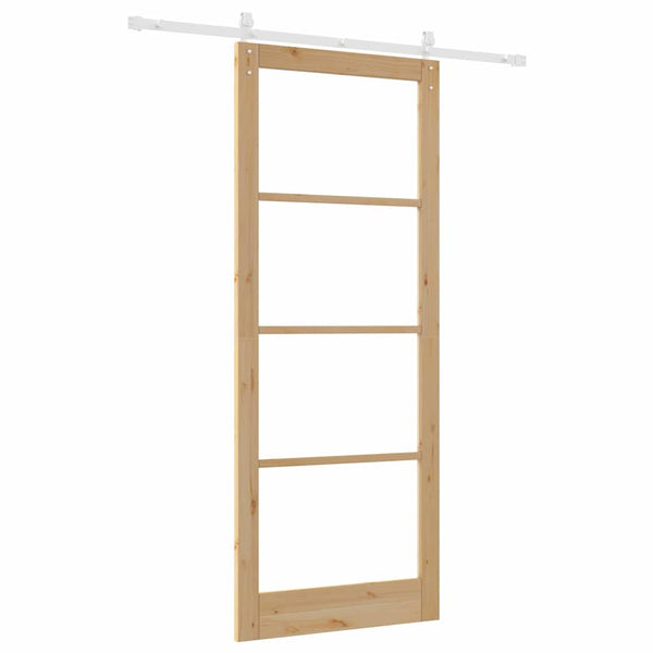 Liukuovi ORKDAL Luonnollinen 93 x 232 cm Täysi mänty ja lasi