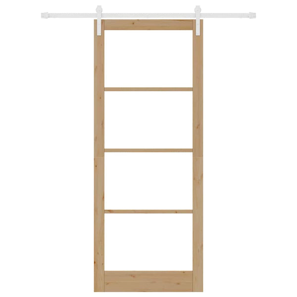 Liukuovi ORKDAL Luonnollinen 93 x 232 cm Täysi mänty ja lasi