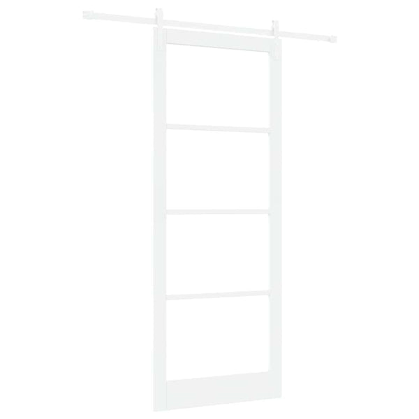 Liukuovi ORKDAL Valkoinen 93 x 232 cm Täysi mänty ja lasi