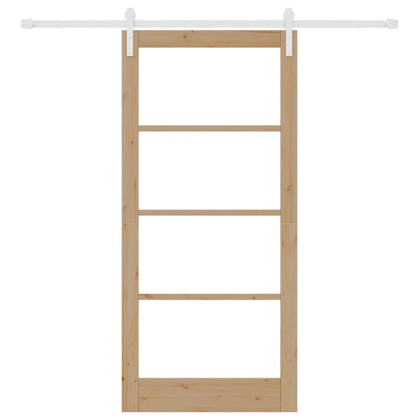 Liukuovi ORKDAL Luonnollinen 93 x 202 cm Täysi mänty ja lasi