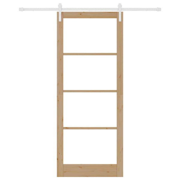 Liukuovi ORKDAL Luonnollinen 93 x 232 cm Täysi mänty ja lasi