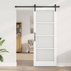 Liukuovi ORKDAL Valkoinen 83 x 211 cm Täysi mänty ja lasi