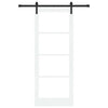 Liukuovi ORKDAL Valkoinen 83 x 211 cm Täysi mänty ja lasi