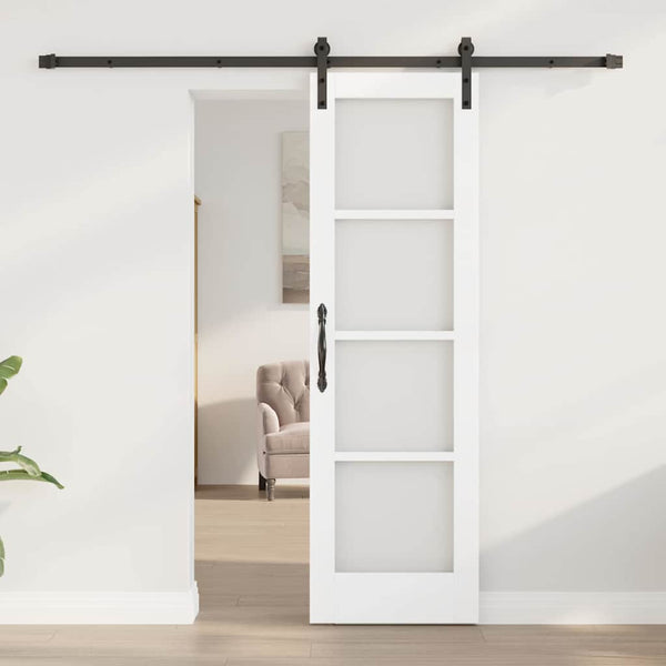 Liukuovi ORKDAL Valkoinen 61 x 198,5 cm Täysi mänty ja lasi