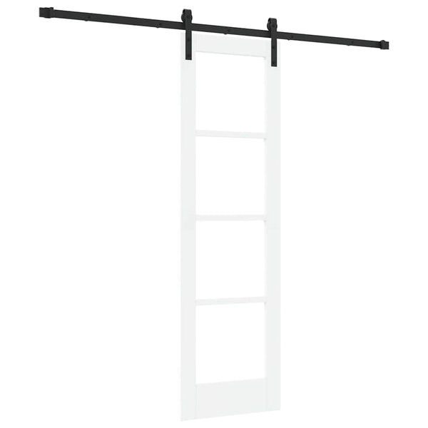 Liukuovi ORKDAL Valkoinen 61 x 198,5 cm Täysi mänty ja lasi