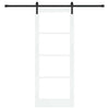 Liukuovi ORKDAL Valkoinen 83 x 211 cm Täysi mänty ja lasi