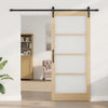 Liukuovi ORKDAL Luonnollinen 93 x 211 cm Täysi mänty ja lasi