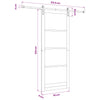 Liukuovi Muut ORKDAL Ruskea 93 x 232 cm