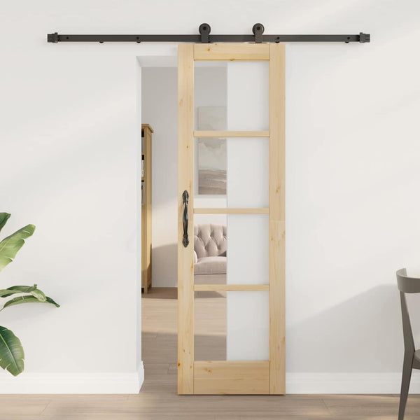 Liukuovi ORKDAL 61 x 198,5 cm Täysi mänty ja lasi