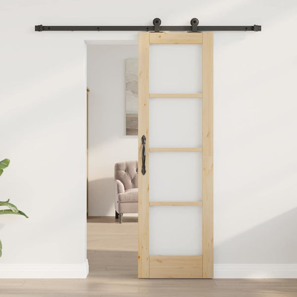 Liukuovi ORKDAL 61 x 198,5 cm Täysi mänty ja lasi