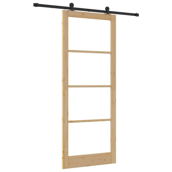 Liukuovi ORKDAL 93 x 232 cm Täysi mänty ja lasi