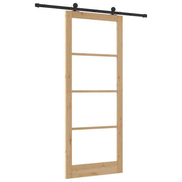 Liukuovi ORKDAL 93 x 232 cm Täysi mänty ja lasi