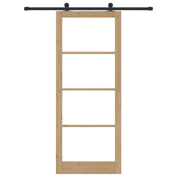 Liukuovi ORKDAL 93 x 232 cm Täysi mänty ja lasi