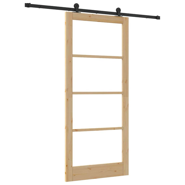 Liukuovi ORKDAL 93 x 211 cm Täysi mänty ja lasi