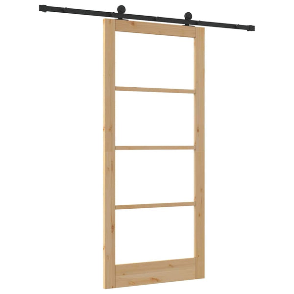 Liukuovi ORKDAL 93 x 211 cm Täysi mänty ja lasi