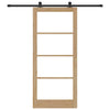 Liukuovi ORKDAL 93 x 211 cm Täysi mänty ja lasi
