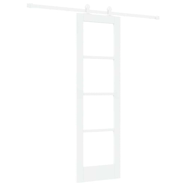 Liukuovi ORKDAL 61 x 198,5 cm Täysi mänty ja lasi valkoinen