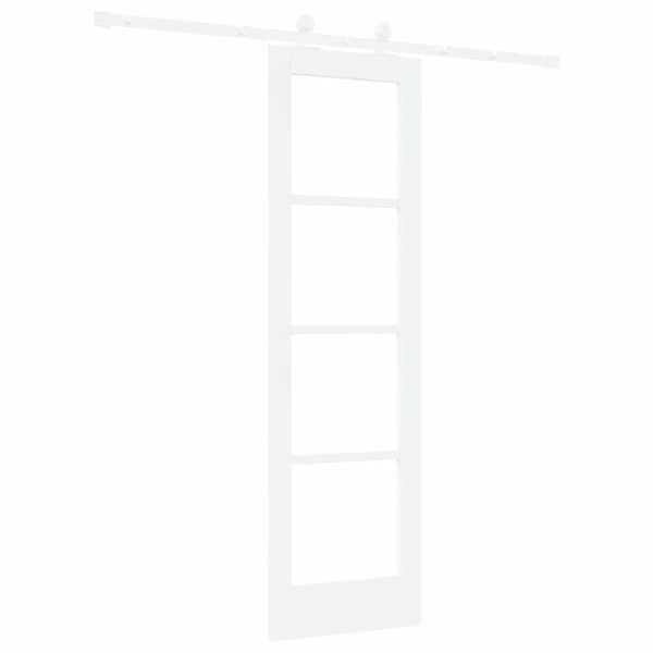 Liukuovi ORKDAL 61 x 198,5 cm Täysi mänty ja lasi valkoinen