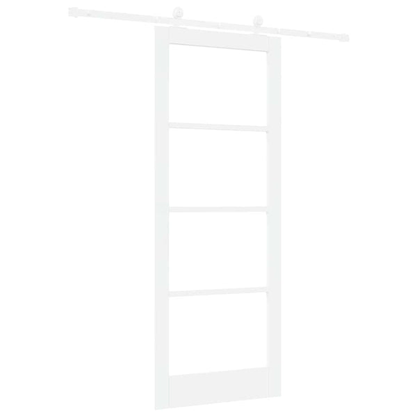 Liukuovi ORKDAL 83 x 211 cm Täysi mänty ja lasi valkoinen