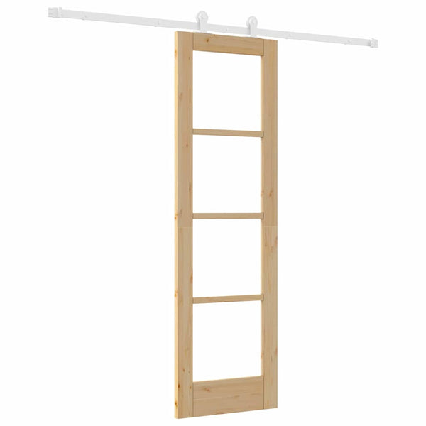 Liukuovi ORKDAL 61 x 198,5 cm Täysi mänty ja lasi Luonnollinen