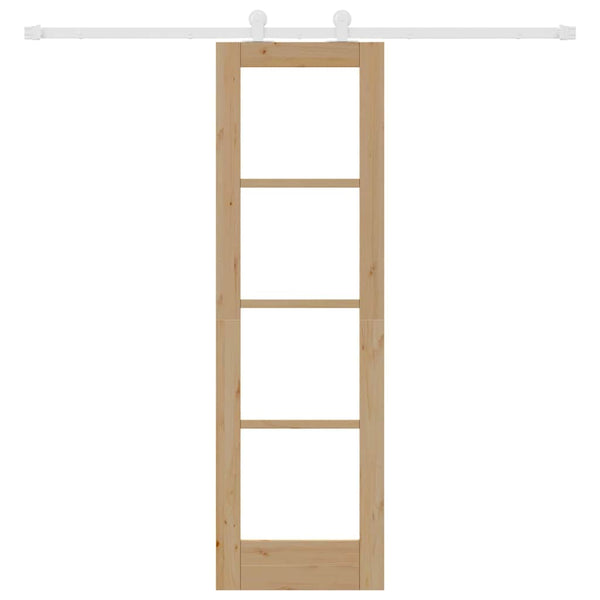 Liukuovi ORKDAL 61 x 198,5 cm Täysi mänty ja lasi Luonnollinen