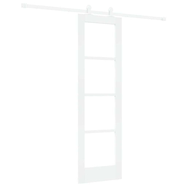 Liukuovi ORKDAL 61 x 198,5 cm Täysi mänty ja lasi valkoinen