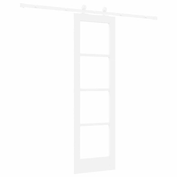 Liukuovi ORKDAL 61 x 198,5 cm Täysi mänty ja lasi valkoinen
