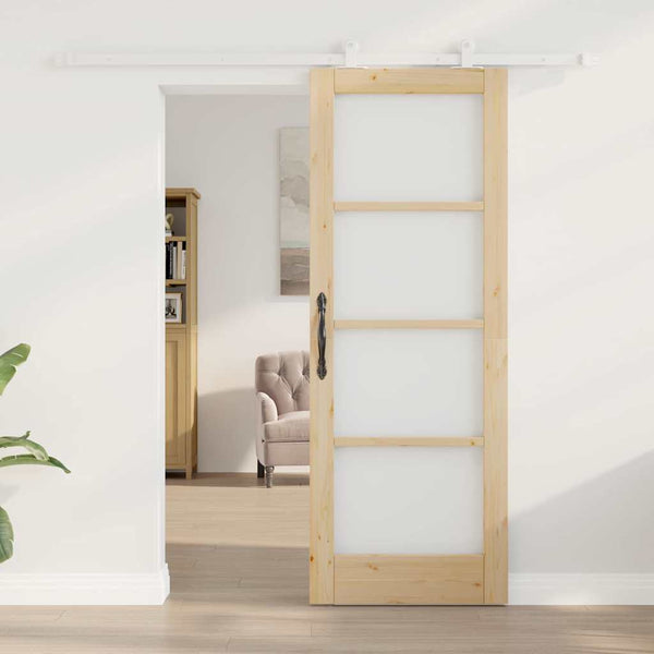 Liukuovi ORKDAL 73,5 x 198,5 cm Täysi mänty ja lasi