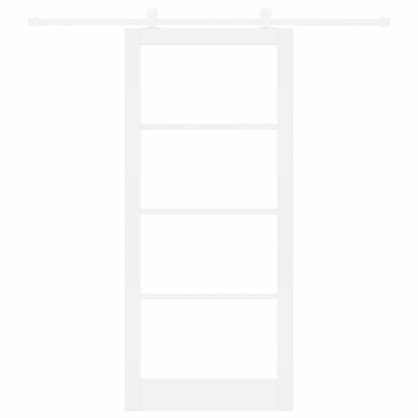 Liukuovi ORKDAL 93 x 211 cm Täysi mänty ja lasi valkoinen