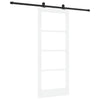 Liukuovi ORKDAL Valkoinen 83 x 202 cm Täysi mänty ja lasi