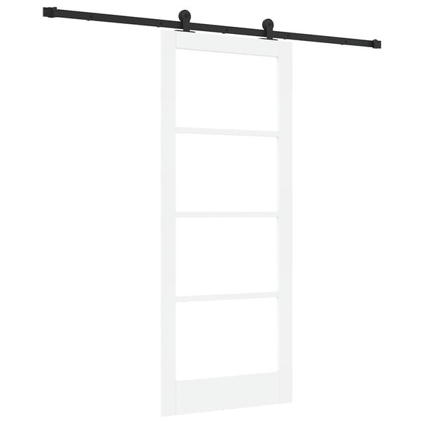 Liukuovi ORKDAL Valkoinen 83 x 202 cm Täysi mänty ja lasi
