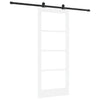 Liukuovi ORKDAL Valkoinen 83 x 202 cm Täysi mänty ja lasi